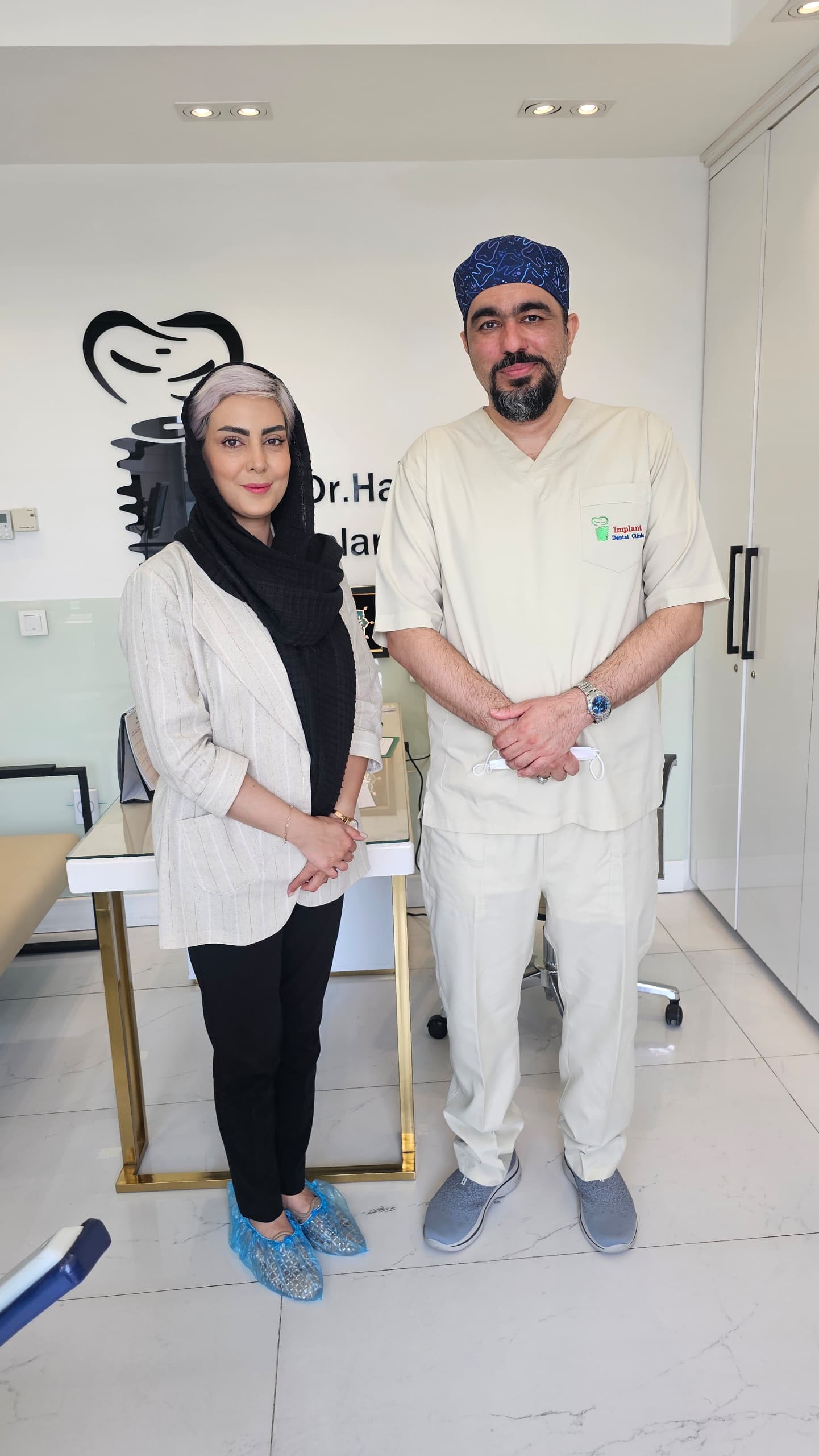 کاشت ایمپلنت بازیگر خانم نیلوفر شهیدی