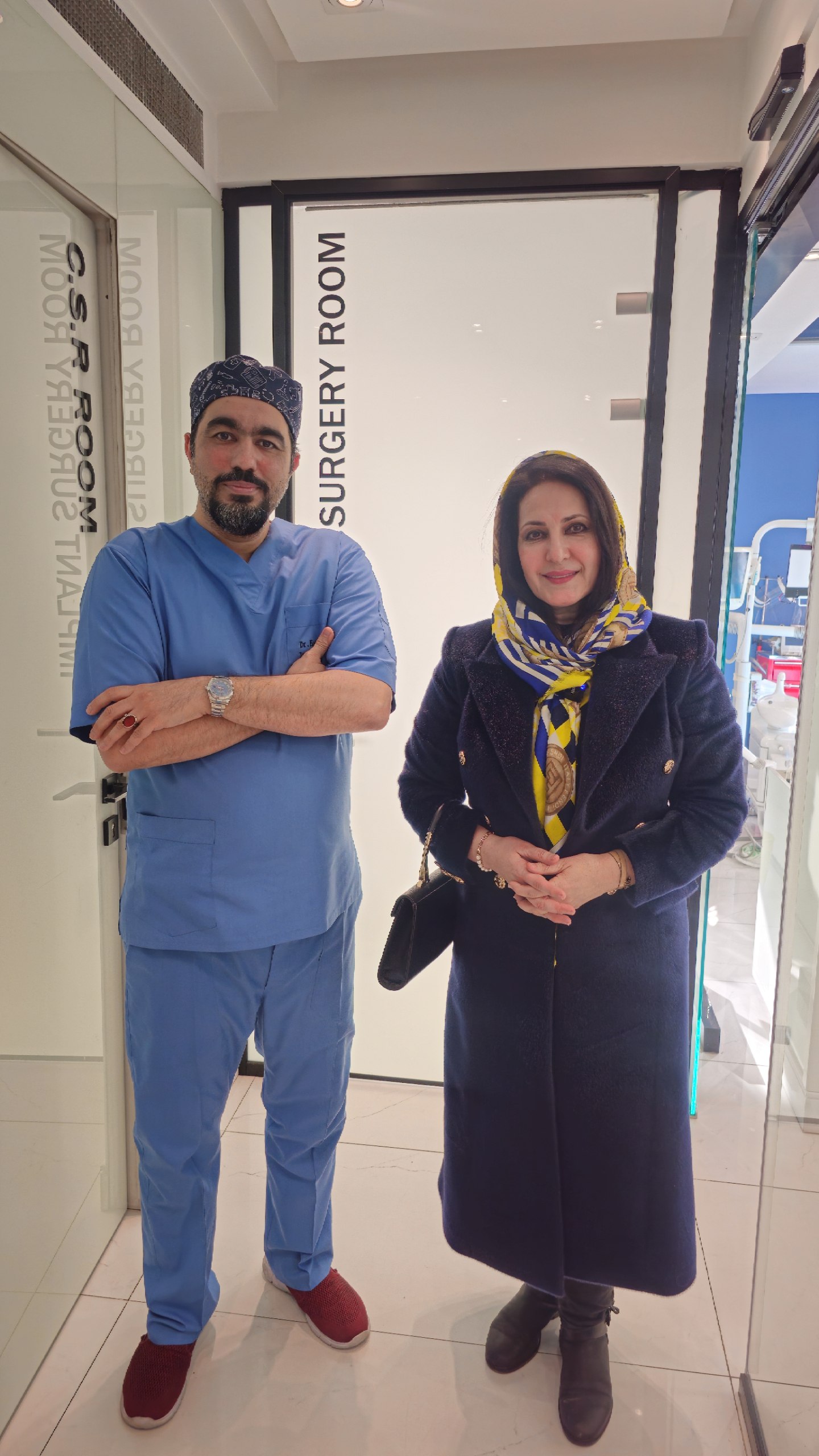 کاشت ایمپلنت بازیگر خانم فاطمه گودرزی